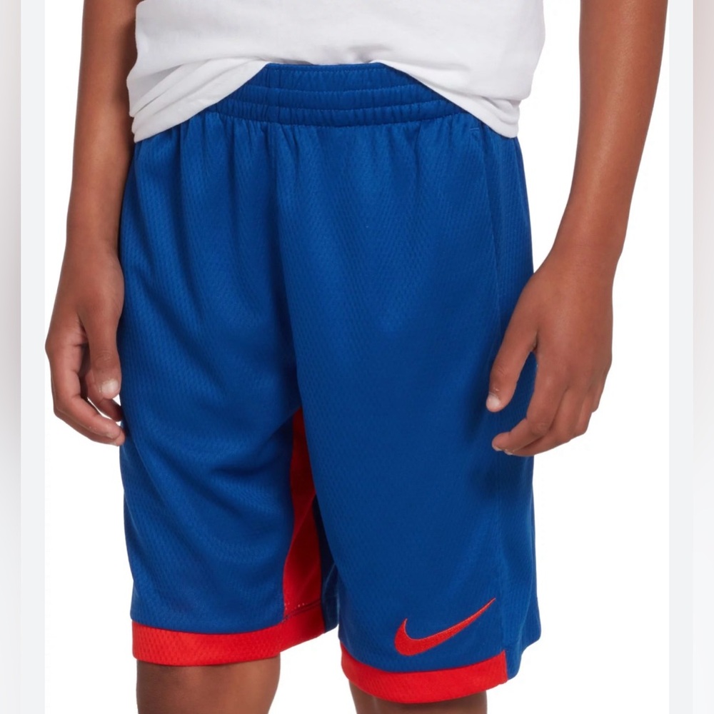 Nike Boys Trophy Shorts jn Royal Blue and Red| M 10/12